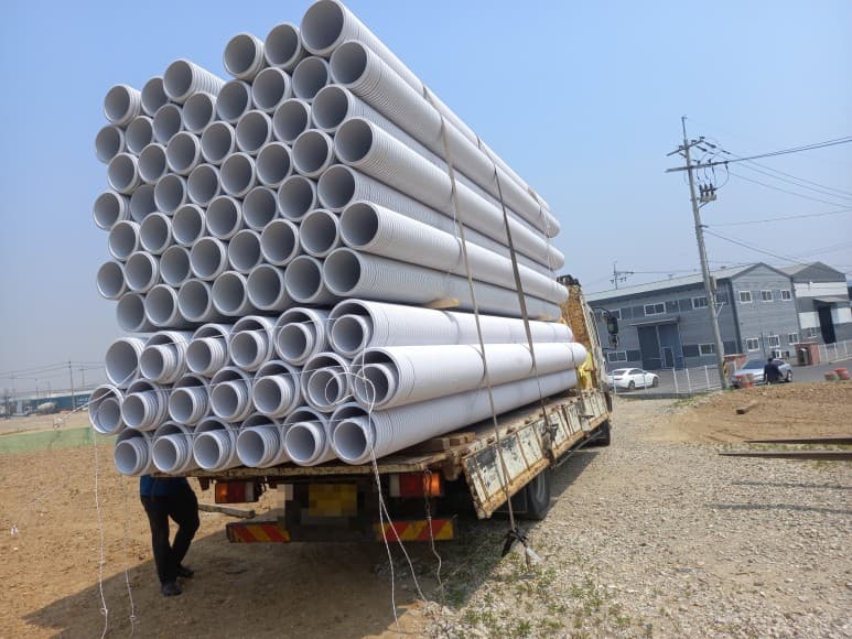 PVC이중벽관 제품사진 시공사례 - 인천 대성종합유통