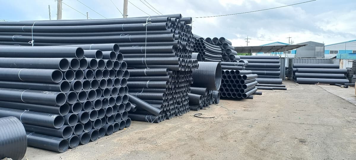 PE이중벽관 제품사진 시공사례 - 인천 대성종합유통